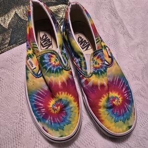 Vans Womens Colorful Tie-Dye Sneakers